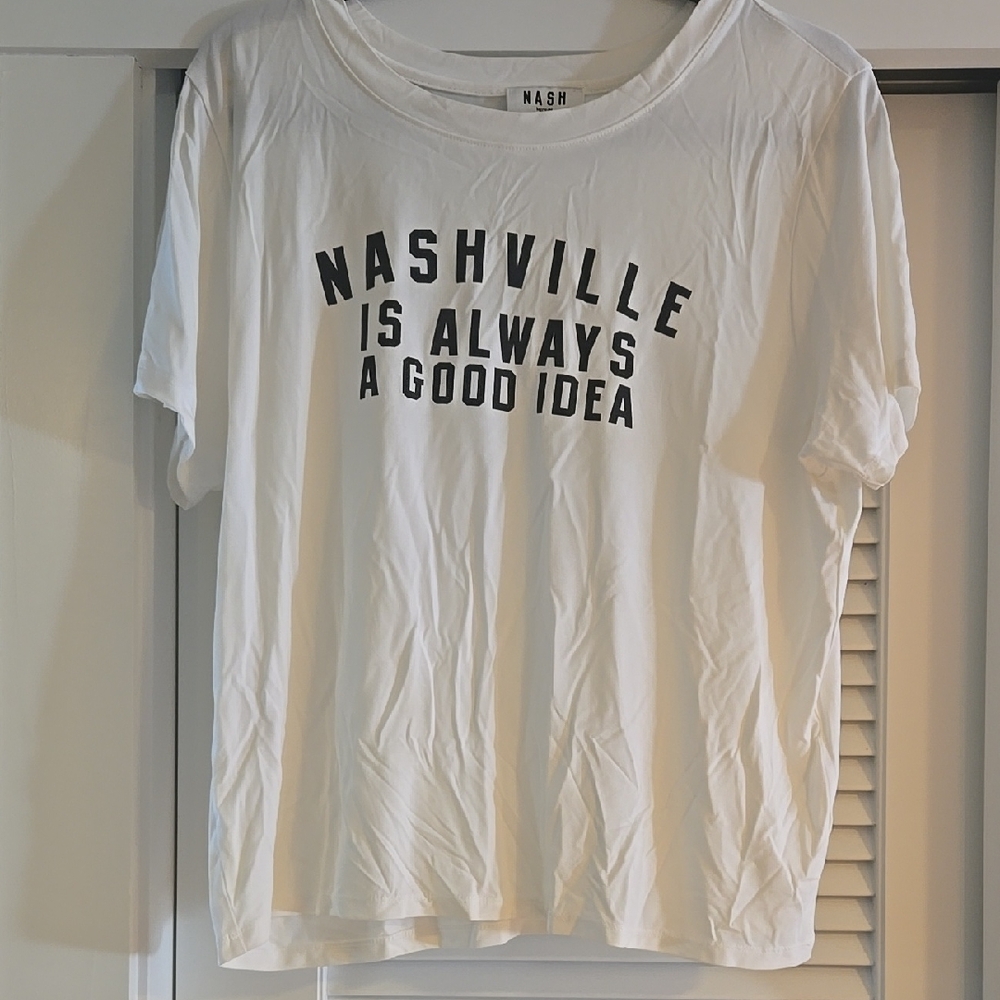 Nash White Graphic Tee